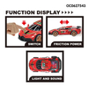 Wholesale Miniature Children's 6 PCS Friction Race Baby Toy Car for Kids with Sound Light