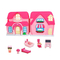 Wholesale Portable Preschool DIY Miniature Children Small Plastic Toys Fold up Mini Doll House