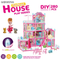 Wholesale Baby Pink Girls Room Doll House Furniture Living Plastic Children House Play Room Gifts Set for Children