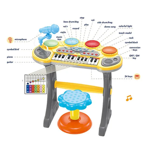 Wholesale Plastic Montessori Electronic Musical Toys Pianos Keyboard Drums for Children