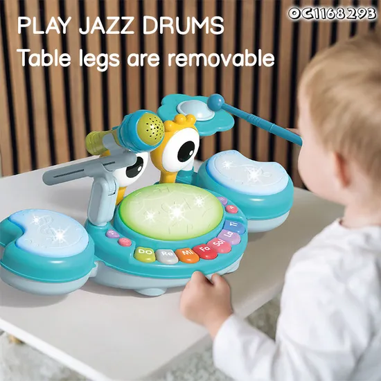Wholesale Plastic Hot Sale Children Music Instrument Kids Electronic Montessori Educational Piano Drum Toy