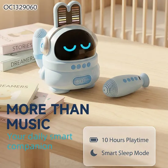 Wholesale Interactive Kids Karaoke Double Microphone Toy Kid Portable Wireless Powerful Music Speaker