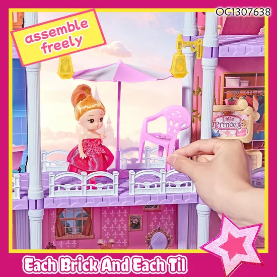 Wholesale Miniature Preschool Games DIY Craft Doll Houses Furniture for Girls