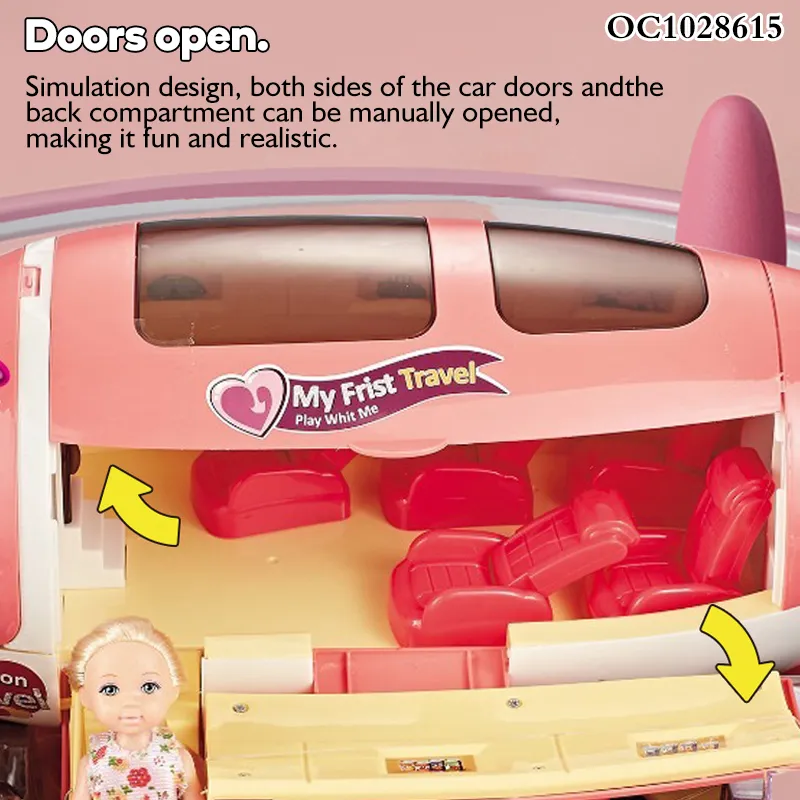 Wholesale Plastic Toy Plane Fancy Fashion DIY Miniature Doll House Furniture Set Girl Toys