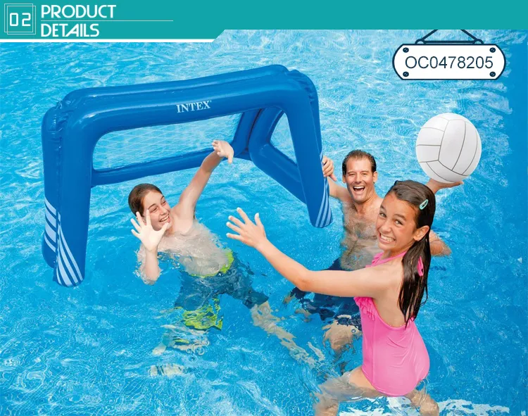 Wholesale Football Net Soccer Goal Summer Custom Inflatable Pool Toys Water Football Games Toy for Adults