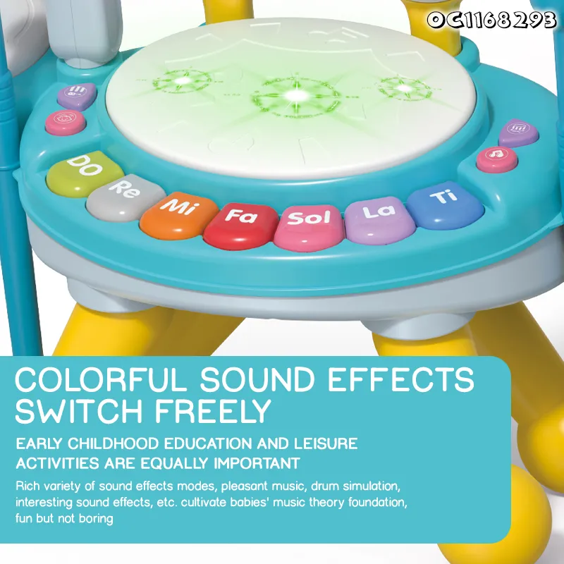 Wholesale Plastic Hot Sale Children Music Instrument Kids Electronic Montessori Educational Piano Drum Toy