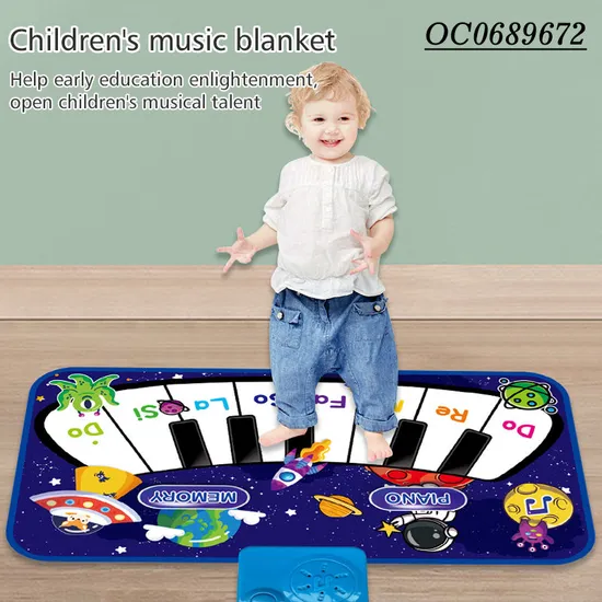 Wholesale Electronic Dance Musical Instruments Baby Piano Baby Light-up Keyboard Toy with Music
