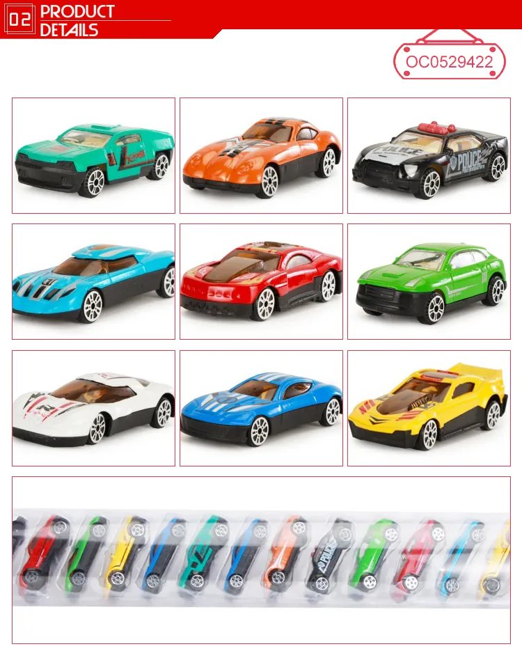 Wholesale Diecast Miniature Metal Model 20 Pieces Wheel Car Small Diecast Toy Car for Kids