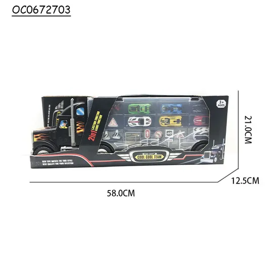 Wholesale Diecast Children Truck Metal Diecast Model Set Mini Metal Car Toy for Kids