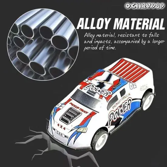 Wholesale Children Mini Diecast 12 Pieces Children Die Cast Metal Racing Car Model Custom Toys for Kids