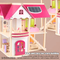 Wholesale Montessori Miniature Wooden Furniture DIY Doll House Family Pretend Set Toy Dollhouse for Children