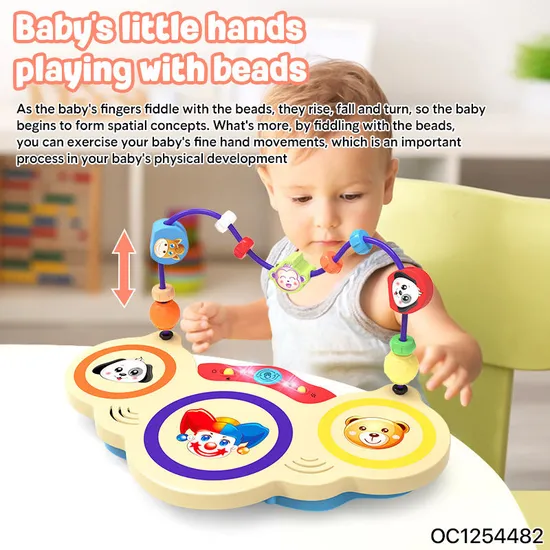 Wholesale Children Education Electric Musical Light Musical Instrument Hand Clapping Drum