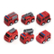 Wholesale Construction Pull Back Small Red Car Kids Fire Engine Truck Toys Set