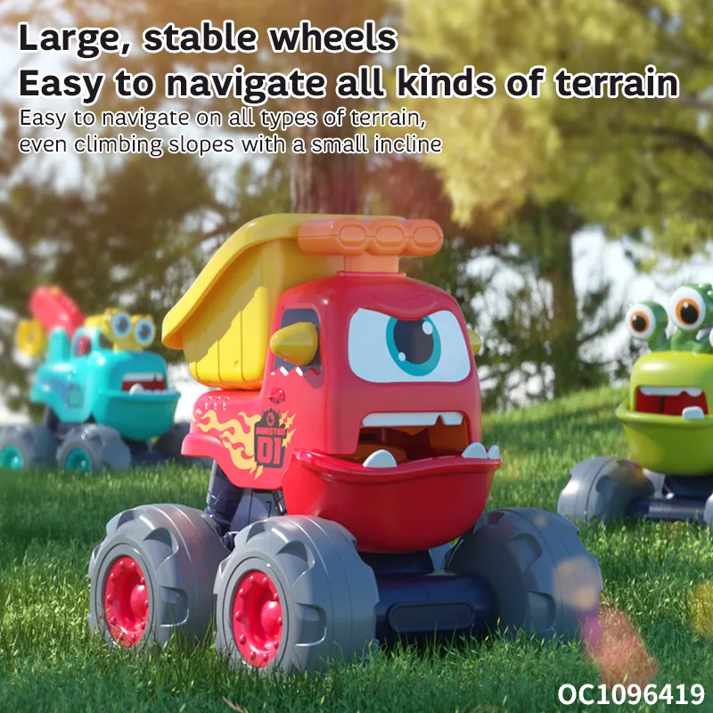 Wholesale Construction Vehicles Engineering Truck Model Push and Go Small Pull Back Toys Car
