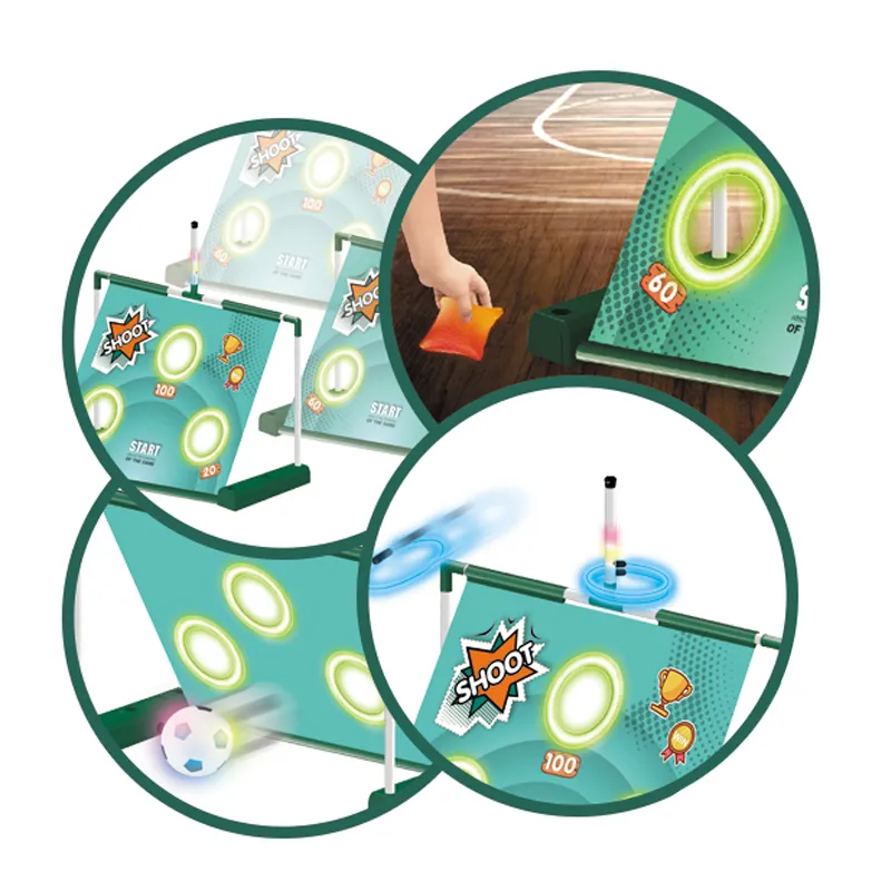 Wholesale Football 3in1 Portable Inflatable Soccer Goal Outdoor Game Families Interactive Toys Goal