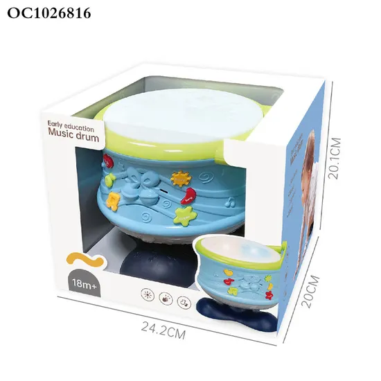 Wholesale Plastic Happy Montessori Hand Bell Electronic Musical Instrument Music Sensory Toys Drums