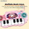 Wholesale Portable Baby Sensory Music Light-up Keyboard Hand Drum Musical Electronic Instruments Piano Toy with Flashing Light
