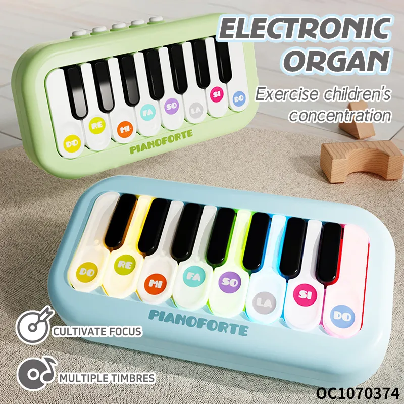 Wholesale Child Interactive Sensory Toys Electric Piano Musical Instruments Light-up Keyboard Toy for Baby
