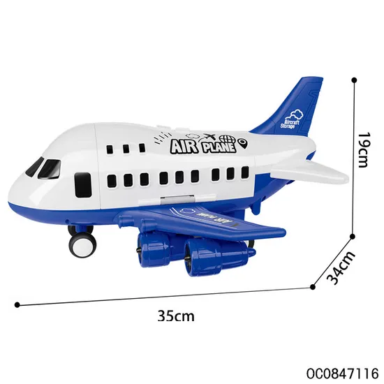 Vehicle Construction Cartoon Plastic Storage Plane Kids Alloy Car Toys for Kids