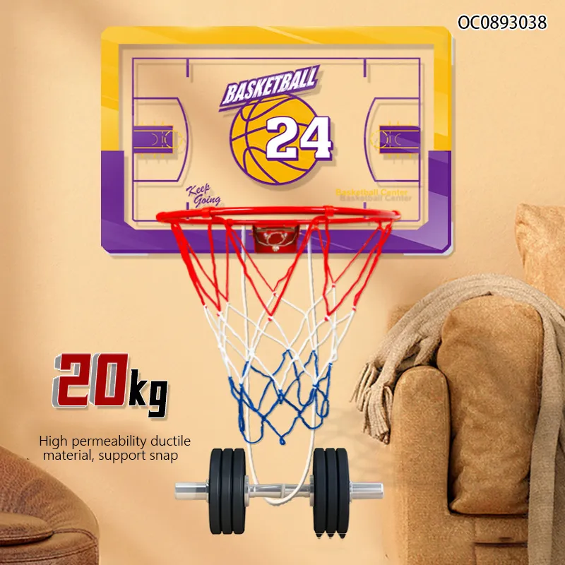 Wholesale Custom Wall Hanging Height Adjustable Basketball Board Indoor Sports Games Toy Hoop Stand for Kids