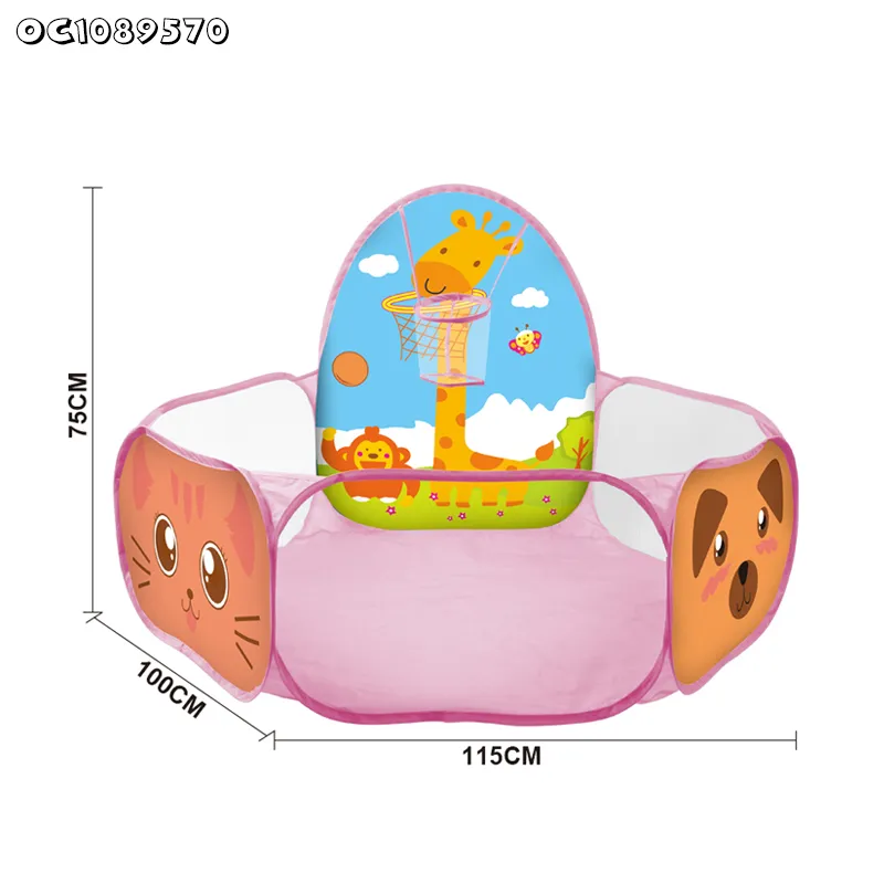 Wholesale Ocean Ball Plastic Indoor Basketball Sports Toy Kids Play Tent House for Children