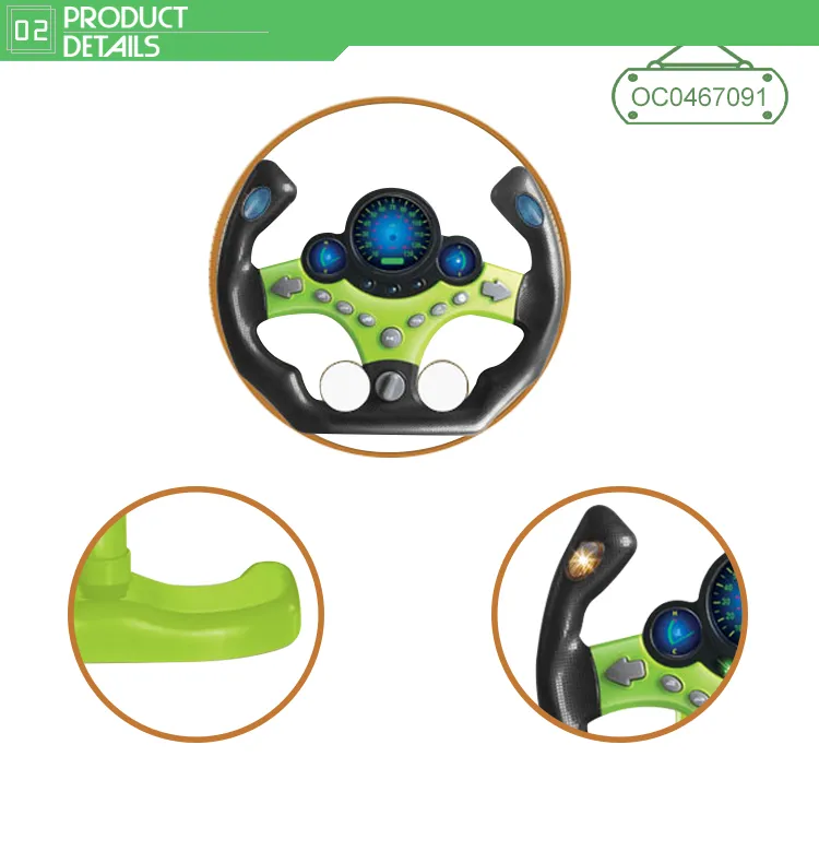 Baby Steering Wheel Stand Racing Interactive Electronic Game Toy for Kids