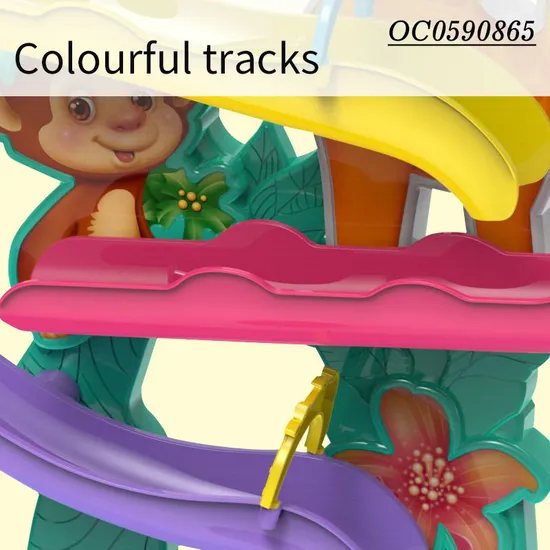 Indoor Educational Track Toy Slot Roll a Ball Toy Education Assemble Toy for Kids