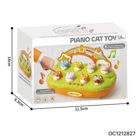 Wholesale Montessori Funny Creative Interactive Cartoon Hammer Whack a Mole Electronic Board Games Toys for Children with Music