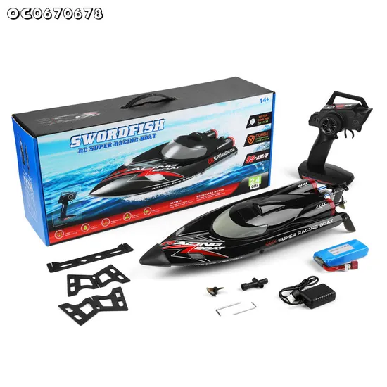 High Quality Plastic Speed Water Model Racing RC Remote Control Boat Toy