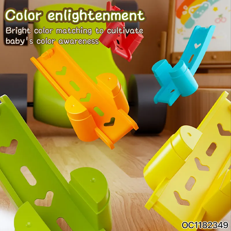 Early Educational Toys Eye Hand Coordination New Baby Sliding Car Track Assembly Toy for Baby