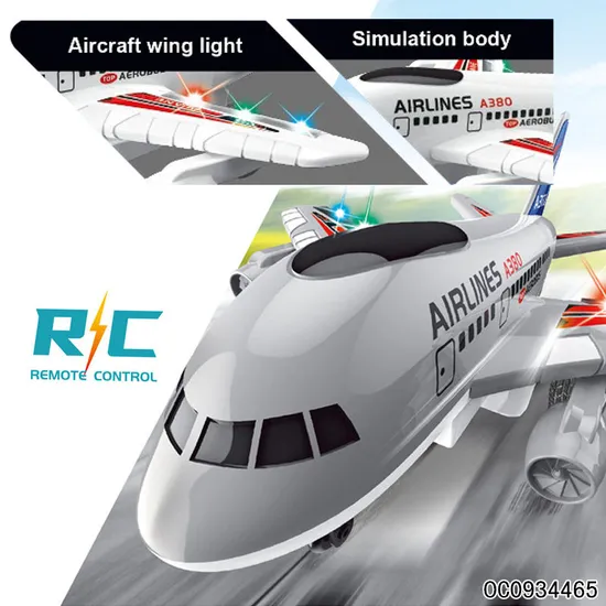 Wholesale Large Electric RC Model Remote Control Toy Flying Plane for Kids