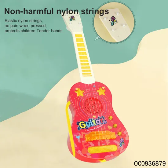 Wholesale Children Music Sensory Musical Instruments Electric Guitar for Kids with Lights Music