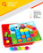 Intelligent DIY Toy 46PCS Button Nail 10 Set Animals Pattern Wooden 3D Jigsaw Puzzle Toy for Kids