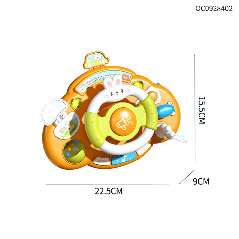 Montessori Custom Classic Interesting Kids Electronic Toys Steering Wheel Games for Baby