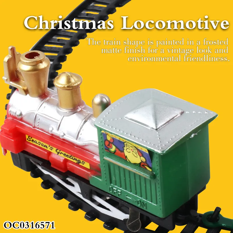Wholesales Hot Selling Tracking Train Set Electric Toy with Light Music Christmas Gifts New Year Kids Hot Toys for Children