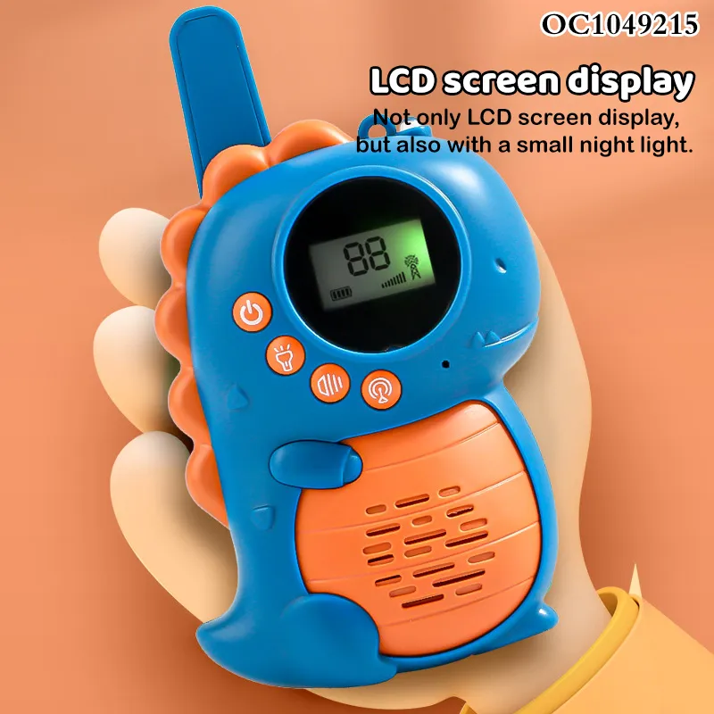 Portable Wireless Handheld Interphone Interactive Plastic Dinosaur Walkie Talkie Child Toy Electric for Kidchildren