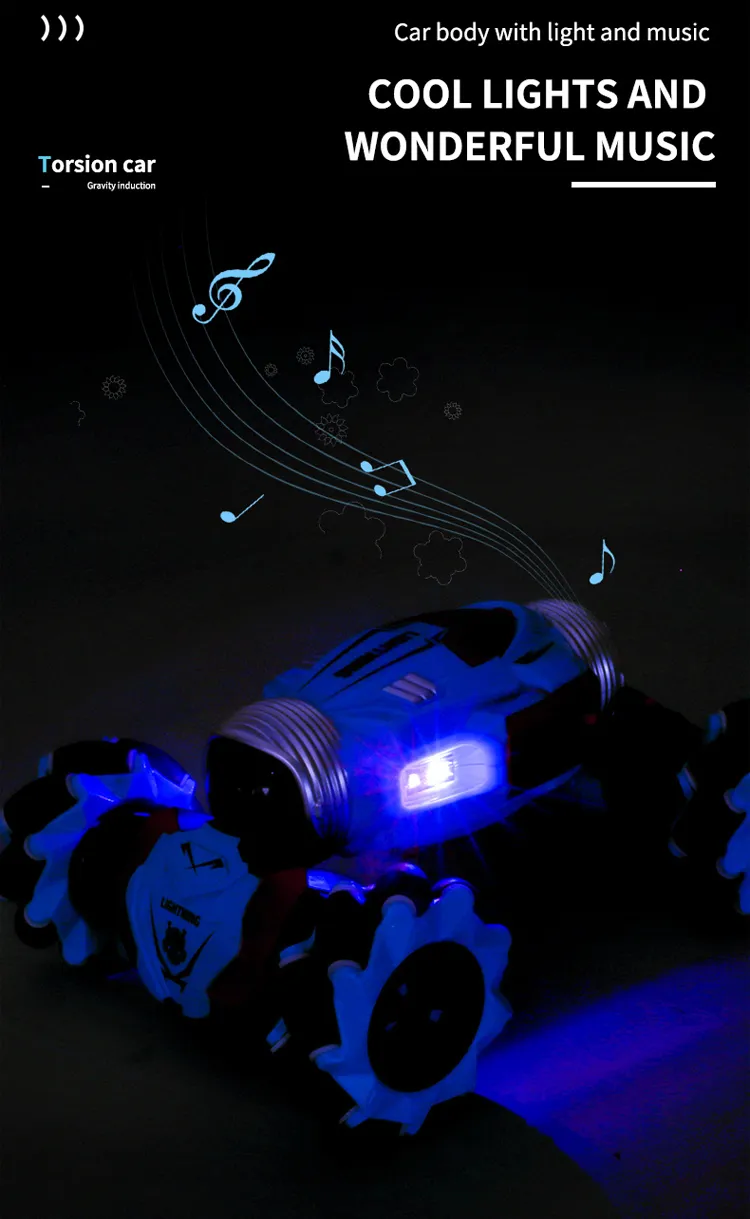 Twisted Climbing Drift Hand Gesture Controlled Stunt off Road RC Model Car for Kids