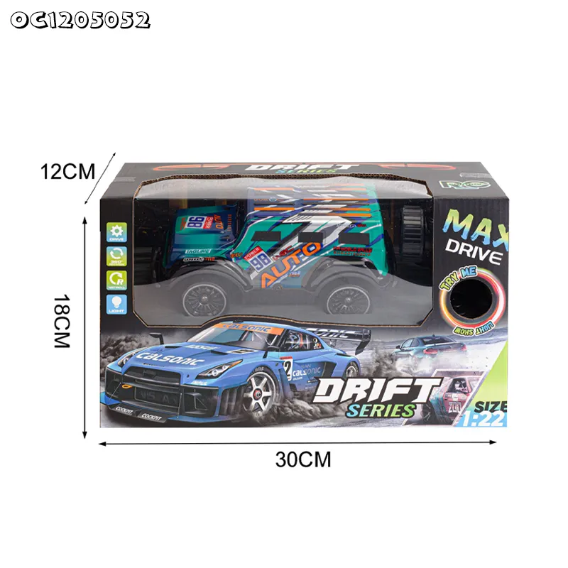1: 22 Scale USB Rechargeable Lighted up Drift Racing Remote Control Toys Car for Wholesale