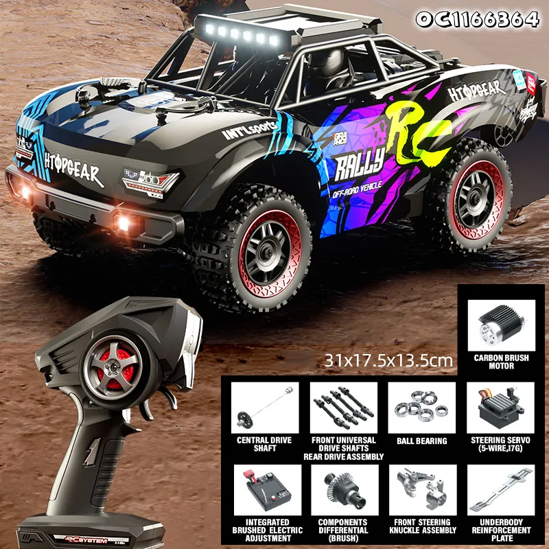 Large RC Car 1: 18 Scale High Speed off Road Remote Control 4WD Toy Drift Racing Car with Dazzling Light for Wholesale