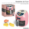 Wholesale Pink Plastic Kitchen Electric Battery Operated Air Fryer Children's Plastic Kitchen Toy for Kids