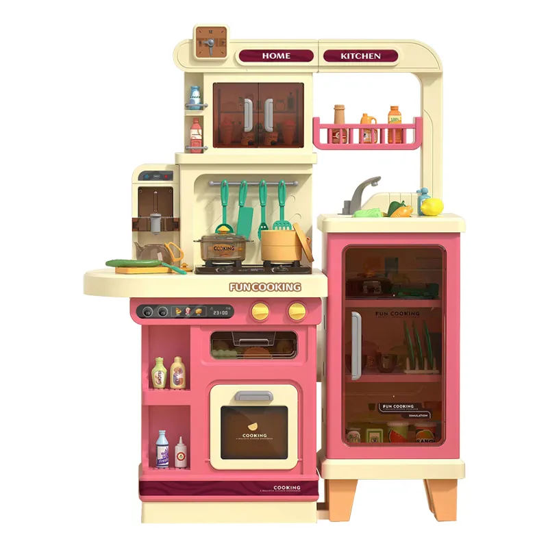 Wholesale Educational Kids Pretend Spray Play Set Children's Plastic Kitchen Sink Toys with Washing Machine