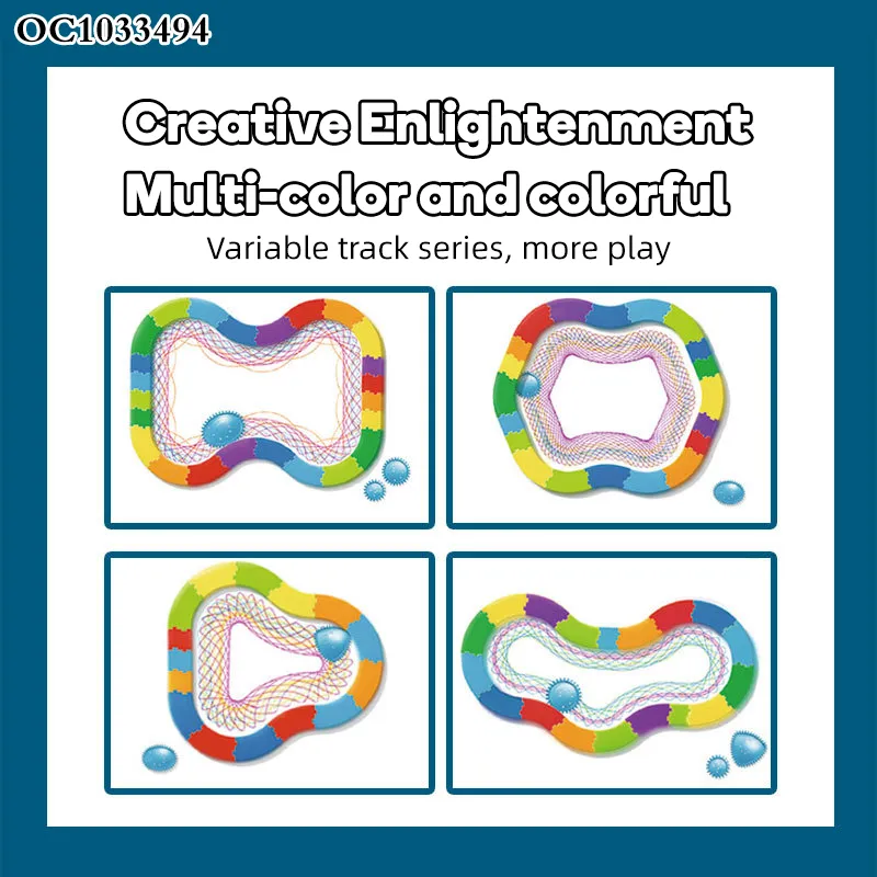 Creative Early Montessori Education Drawing Set Interactive Ruler Learning Toys for Kids