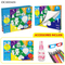 Montessori 3D Glasses Game Boy Color Magic Water Painting Erasable Doodle Book Water Coloring Book Popular DIY Handmade Toy for Children