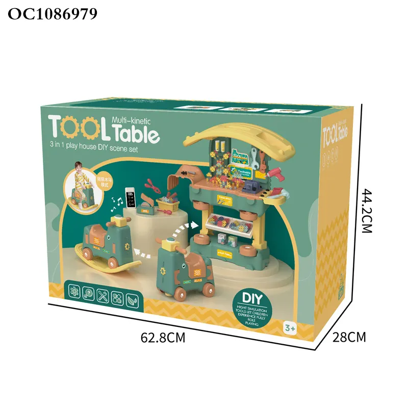 Assembly Games Drilling Machines Sets Hand Tool Educational Technical Building Block Screw and Nuts Plastic Toys for Kids