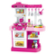Big Wholesale Plastic Pretend Children House Play Kitchen Kids Cooking Set with Water Spray Sink