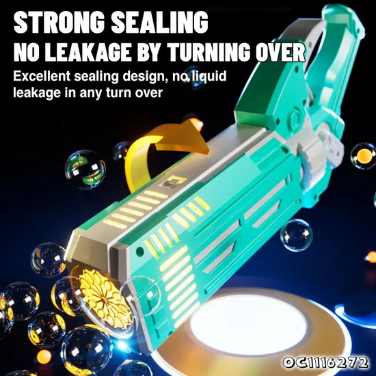 3 Bottles Bubble Solutions New Outdoor Summer Products LED Bubble Blower Gun Kids Toys with Lights Music No Battery for Children