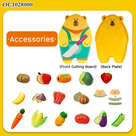 Wholesale Educational Playing Pretend Simulation Tool Cutting Fruit Children's Plastic Kitchen Plastic Toy for Kids