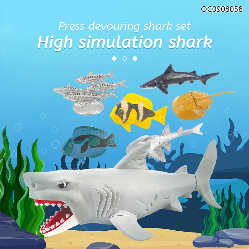 Wholesale Fishing Animal Play Cute PVC Swimming Toy Fish Educational Toys for Kids