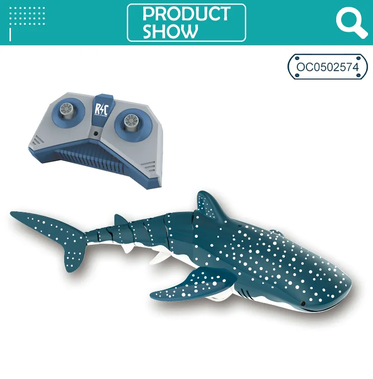 Wholesale Plastic Funny RC Animal Fish Whale Shark Remote Control Water Toy for Kids