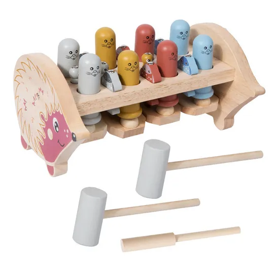 Wholesale 2in1 Wooden Montessori Educational Wooden Fishing Fish Game Board Toy